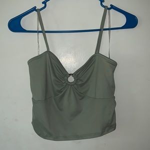 Sage Crop Tank Top